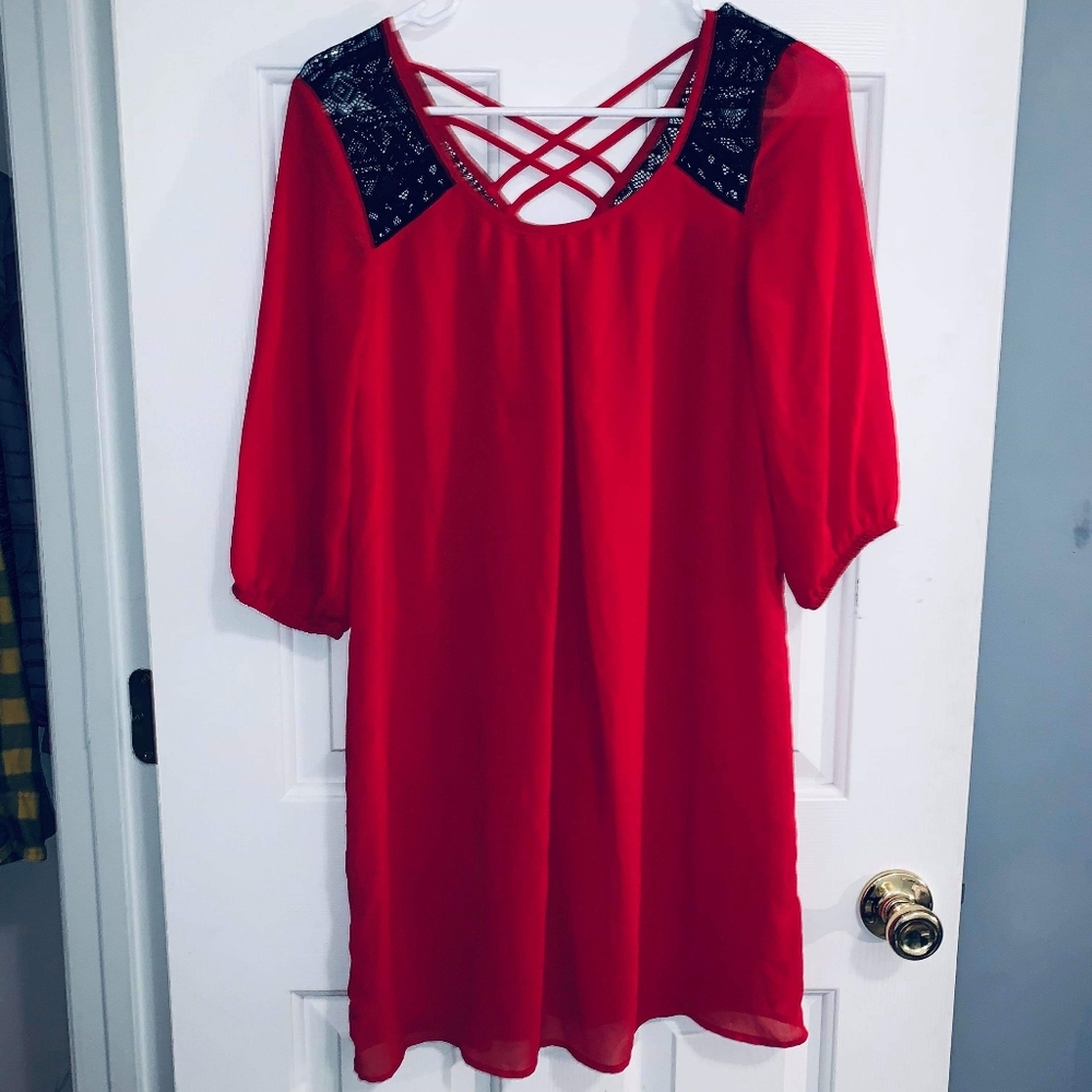 red dress